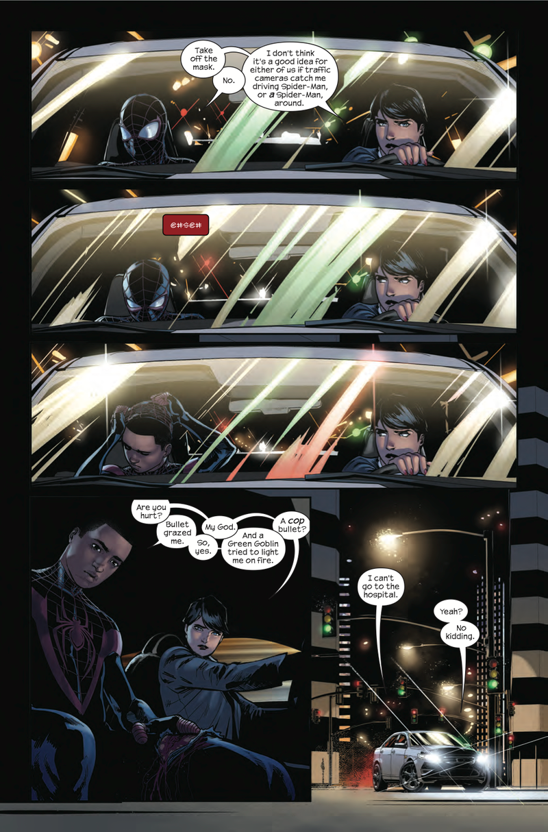 Illustration for article titled Exclusive Marvel preview: A wounded Spider-Man makes an unlikely ally in Miles Morales #5